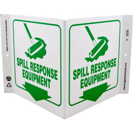 Zing Eco Safety V Sign, Spill Response Equipment, 12"W x 7"H, Recycled Plastic view 2