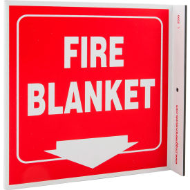 Eco Safety Sign, Fire Blanket, 7"W x 7"H, Recycled Plastic view 2