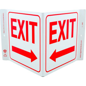 Exit Left Arrow, 12"W x 7"H, Recycled Plastic view 2