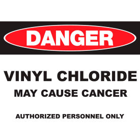 Zing Eco GHS Sign, Danger Vinyl Chloride, 14"W x 10"H, Recycled Plastic view 2