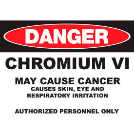 Zing Eco GHS Sign, Danger Chromium, 14"W x 10"H, Recycled Plastic view 2