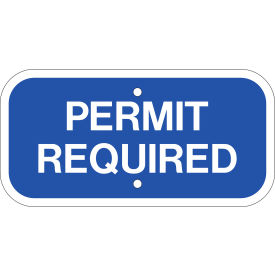 Eco Parking Sign, Handicapped Parking Permit, 12"W x 6"H, Recycled Aluminum view 2