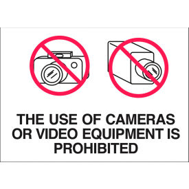 Zing Eco Security Sign, Cameras Prohibited, 14"W x 10"H, Recycled Aluminum view 2