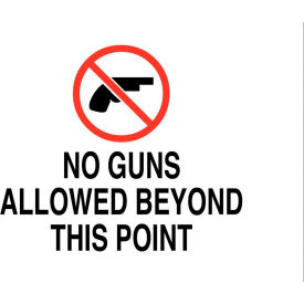 Concealed Carry Sign, No Guns Allowed, 14"W x 10"H, Recycled Aluminum view 2