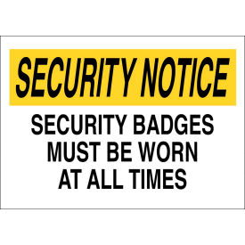 Zing Eco Security Sign, Security Badges, 14"W x 10"H, Recycled Aluminum view 2