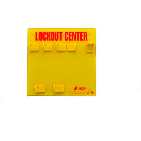 ZING ENTERPRISES 7113E ZING RecycLockout Lockout Station, 3 Padlock, Unstocked, 7113E image.