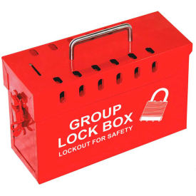 ZING ENTERPRISES 7299R-UN ZING Red Group Lock Box, 7299R-UN image.