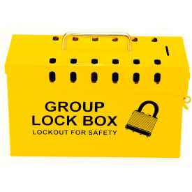 ZING ENTERPRISES 7299Y-UN ZING Yellow Group Lock Box, 7299Y-UN image.