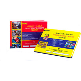 Zing Lockout Register Paper Yellow/Red Pack of 2