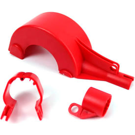Zing Knife Switch Lockout Plastic Red