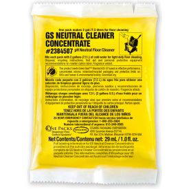 STEARNS PACKAGING CORPORATION 2384507 Stearns GS Neutral Cleaner Concentrate - 1 oz Packs, 144 Packs/Case - 2384507 image.