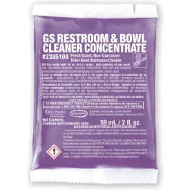 STEARNS PACKAGING CORPORATION 2385108 Stearns GS Restroom & Bowl Cleaner Concentrate - 2 oz Packs, 72 Packs/Case - 2385108 image.