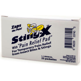 CORETEX PRODUCTS, INC 33740 CoreTex® Sting X 33740 Pain Relief Pad, 25 Box image.