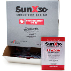 CORETEX PRODUCTS, INC 91663 CoreTex® Sun X 30 91663 Sunscreen Lotion, SPF 30+, Lotion, Pouch, Wallmount, 50 Packets image.