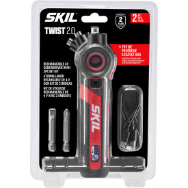 Skil® Rechargeable 4V Twist 2.0 Screwdriver with 2 Piece Bit 240 RPM 