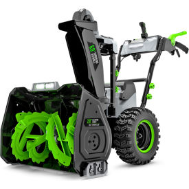 EGO 28" 2-Stage Self Propelled Snow Blower Kit with 12Ah Battery & 560W Dual Port Charger 