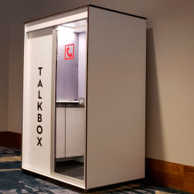 TALKBOX LLC S_OFF_WHT_GRY TalkBox Office Privacy Booth image.
