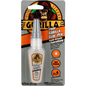 THE GORILLA GLUE COMPANY 102175 Gorilla® Glue Pen, 0.75 oz. Capacity, Clear image.