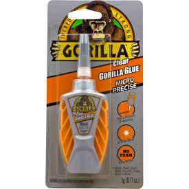THE GORILLA GLUE COMPANY 103616 Gorilla® Micro Precise Glue, 5 gm Capacity, Clear image.