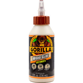 THE GORILLA GLUE COMPANY 104404 Gorilla® Ultimate Wood Glue, 8 oz. Capacity, White image.