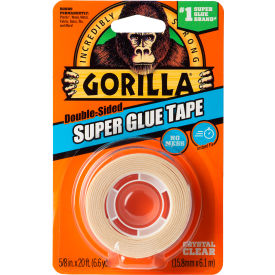 THE GORILLA GLUE COMPANY 109340 Gorilla® Super Glue Tape, 720"L, Clear image.