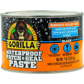 THE GORILLA GLUE COMPANY 109404 Gorilla® Patch & Seal Paste, 1 lb. Capacity, Black image.