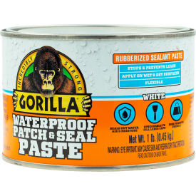 THE GORILLA GLUE COMPANY 109406 Gorilla® Patch & Seal Paste, 1 lb. Capacity, White image.