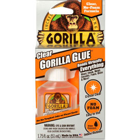 THE GORILLA GLUE COMPANY 4500102 Gorilla Glue Clear 1.75oz 5PC Display image.