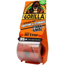 THE GORILLA GLUE COMPANY 6045002 Gorilla Packaging Tape, 2.88" x 35 yd. With Dispenser image.