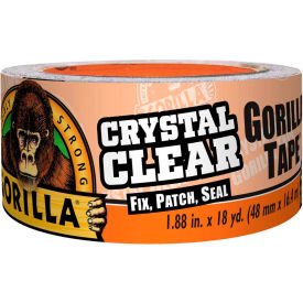 THE GORILLA GLUE COMPANY 6060002 Gorilla Crystal Clear Duct Tape, 1.88" x 18 yd. image.