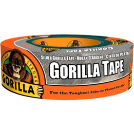 THE GORILLA GLUE COMPANY 105634 Gorilla Silver Tape 30YD 6PC Display image.