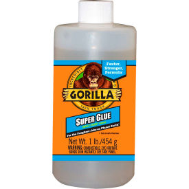 THE GORILLA GLUE COMPANY 78007 Gorilla Super Glue Bottle, 16 oz. image.