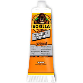 THE GORILLA GLUE COMPANY 8020002 Gorilla Heavy Duty Construction Adhesive Tube, White, 2.5 oz. image.