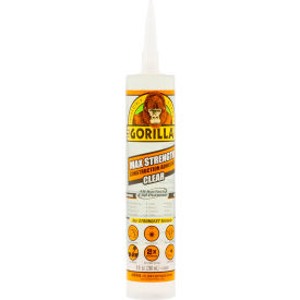 THE GORILLA GLUE COMPANY 8212302 Gorilla® Max Strength Construction Adhesive Glue, 9 oz. Capacity, Clear image.