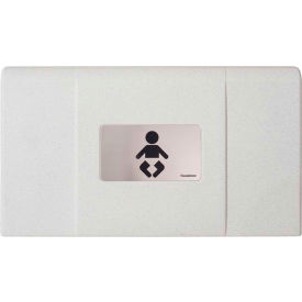 FOUNDATIONS WORLDWIDE INC 200-EH-03 Foundations Ultra® Horizontal Baby Changing Table, White Granite, 350lb Cap, Surface -200-EH-03 image.