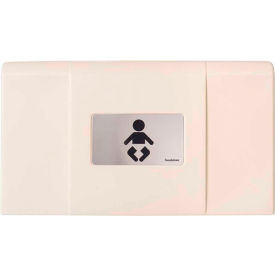 FOUNDATIONS WORLDWIDE INC 200-EH-08 Foundations Ultra® Horizontal Baby Changing Table, Cream/Stainless,350lb Cap, Surface-200-EH-08 image.