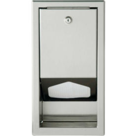 FOUNDATIONS WORLDWIDE INC 200-SSLD Foundations® Baby Changing Table Liner Dispenser - Stainless Steel, 200-SSLD image.