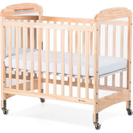 FOUNDATIONS WORLDWIDE INC 2533040 Foundations® Next Gen Serenity® Fixed-Side Compact Mirror Crib - Natural image.