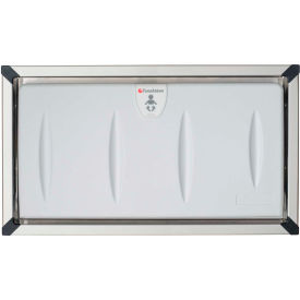 FOUNDATIONS WORLDWIDE INC 5240259 Foundations® Horizontal Baby Changing Table - Light Gray/Stainless, 5240259 image.