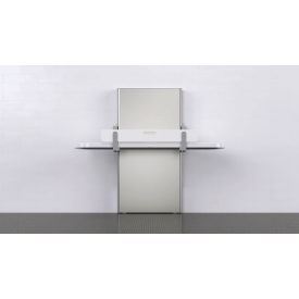 Sova® Ascent Adjustable Height Universal Changing Table 500 lb. Capacity Silver 