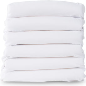 FOUNDATIONS WORLDWIDE INC FS-NF-WH-06 Foundations® Safety Fit - Elastic Fitted Sheets for Cribs - Pack of 6 image.