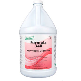 MULTI-CLEAN DIV OF MINUTEMAN INTL, INC 910463 Multi-Clean® Formula 340 Alkaline Low Foam USDA Degreaser - Unscented, Gal Bottle, 4 Bottles image.