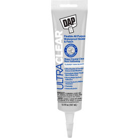 DAP PRODUCTS INC 70798-18387 DAP® ULTRA CLEAR™ Flexible All Purpose Waterproof Sealant -5.0oz, Crystal Clr image.
