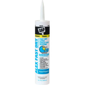 DAP PRODUCTS INC 7079818425 DAP® ALEX FAST DRY® Acrylic Latex Caulk Plus Silicone - 10.1 oz., White - 7079818425 image.