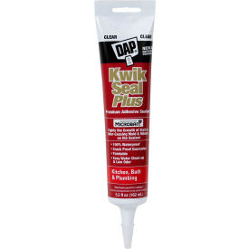 DAP PRODUCTS INC 7079818546 DAP® Kwik Seal Plus® Adhesive Sealant w/MICROBAN® - 5.5 oz., Clear - 7079818546 image.
