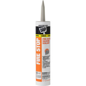 DAP PRODUCTS INC 7079818806 DAP® FIRE STOP Fire-Rated Silicone Sealant - 10.1 oz., Limestone Gray - 7079818806 image.