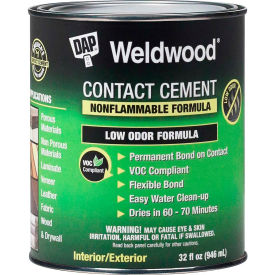DAP® Weldwood® Nonflammable Contact Cement - 1 Qt. Natural - 7079825332