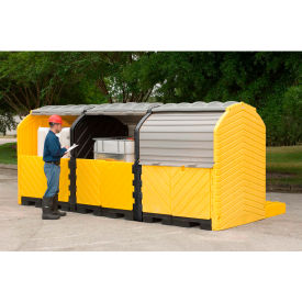 Ultra-Modular IBC Spill Pallet®, 3-Tank, Outdoor Model 355 Gallon Capacity view 2