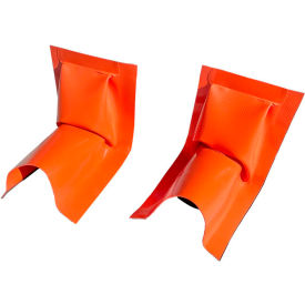 Ultra-Berm Builder Plus Wall End with Mounting Strips & Anchors, 4"H, Pack of 2 view 2