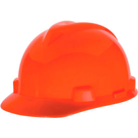 MSA Safety 10057420 MSA V-Gard® Cap With 1-Touch Suspension, Hi-Viz Orange image.